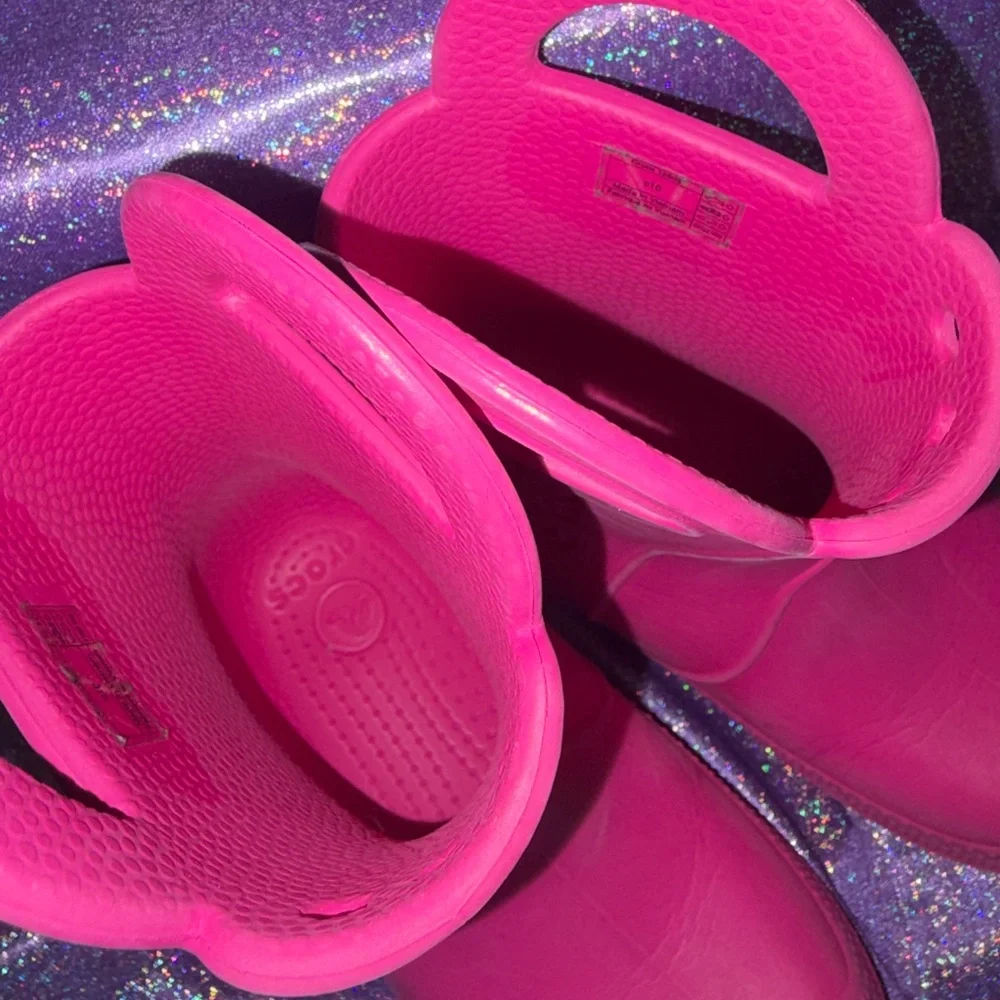 Kids PINK Croc Boots